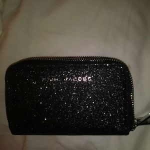 Marc Jacobs double zip glitter wallet